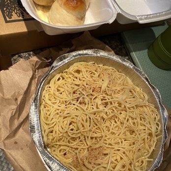Primo Pizza - Spaghetti with garlic and Oil + Garlic Knots (with order) 11-8-2024 - Pizza Near Me - Ponte Vedra, Florida Primo Pizza - Spaghetti with garlic and Oil + Garlic Knots (with order) 11-8-2024 - Pizza Near Me - Ponte Vedra, Florida
