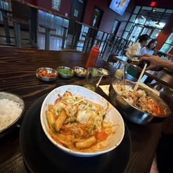 Sool Korean Kitchen - Tteok Bokki with Cheese & Sanchoe Bimibap