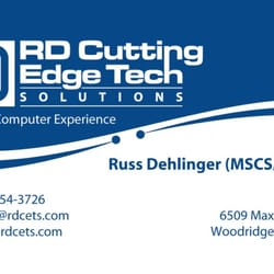 RD Cutting Edge Tech Solutions, LLC - Wide Range of Computer Services for both Small Business and Home Customers