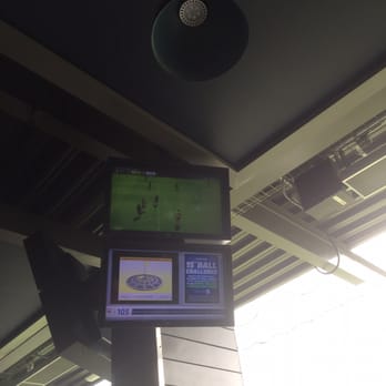 Topgolf - The scoreboard with the television - New American Near Me - Tampa, Florida Topgolf - The scoreboard with the television - New American Near Me - Tampa, Florida