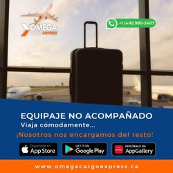 Omega Trading Cargo - Unaccompanied baggage, door to door service Worldwide. Get a quote.
WhatsApp 416-990-2407
Office 289-232-232-4210