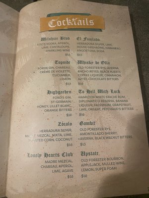 Menu photo 5 Prey Brewing Vista, CA