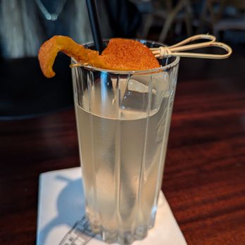 Bludorn - "Mango Lassi" inspired cocktail - New American Near Me - Houston, Texas Bludorn - "Mango Lassi" inspired cocktail - New American Near Me - Houston, Texas