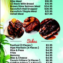 Tropics Jerk Center II - Menu