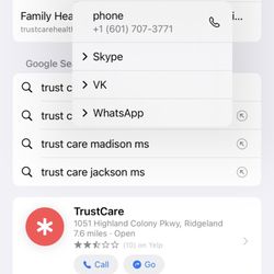 TrustCare - Gluckstadt - Wrong home number?