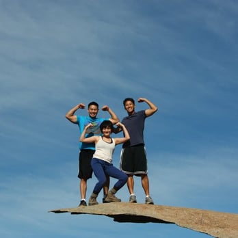 Mount Woodson Trail - the potato chip! we made it! - Hiking Near Me - Poway, California
