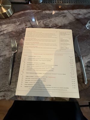 Menu photo 1 Rich Table San Francisco, CA