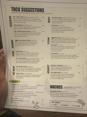 Menu photo 2 Condado Tacos Lexington, KY