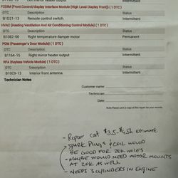 The Auto Superstore - Mechanics diagnostic Report after purchase