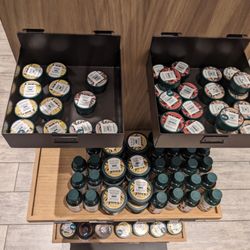 Lip butters, and hair and scalp scrubs