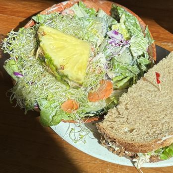 Mezzo - Tossed green salad and tuna salad sandwich combo / IG: @ashleyyyvonne / @foodbyashley - Sandwiches Near Me - Berkeley, California