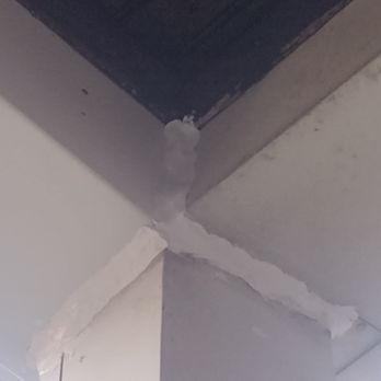 Roofing Pups - Sloppy caulking, this was suppose to be better then the clear half caulking that they did at first. - Roofing Near Me - Millersville, Maryland