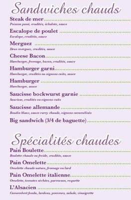 Menu photo 2 La Sandwichomania Verviers, WLG