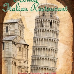 Roma Italian Restaurant - Menu