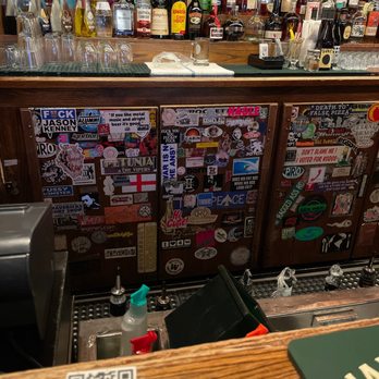 Ship & Anchor Pub - Always a good sign when the beer fridges are sticker clad. - Pubs Near Me - Calgary, Alberta Ship & Anchor Pub - Always a good sign when the beer fridges are sticker clad. - Pubs Near Me - Calgary, Alberta