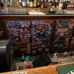 Ship & Anchor Pub - Always a good sign when the beer fridges are sticker clad.