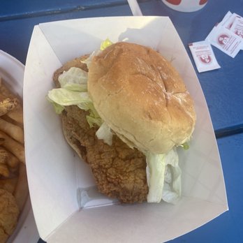 Clam Shack - Fish sandwich (looks better in person) - Seafood Near Me - Salem, Massachusetts Clam Shack - Fish sandwich (looks better in person) - Seafood Near Me - Salem, Massachusetts