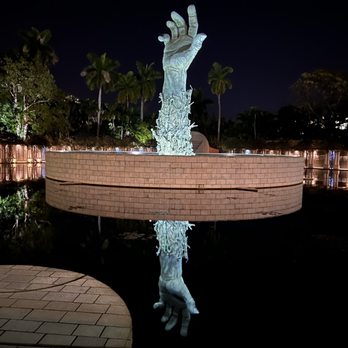 Holocaust Memorial Miami Beach - Night view - Landmarks & Historical Buildings Near Me - Miami Beach, Florida Holocaust Memorial Miami Beach - Night view - Landmarks & Historical Buildings Near Me - Miami Beach, Florida