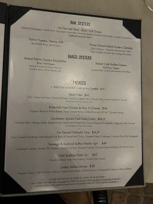 Menu photo 2 1864 The Restaurant Saint John, VI