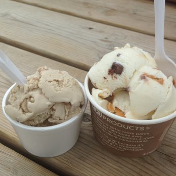 The Scoop - On the left: kiddie scoop of maple walnut On the right: single scoop of Grammy's Cupboard - Ice Cream & Frozen Yogurt Near Me - London, Ontario The Scoop - On the left: kiddie scoop of maple walnut On the right: single scoop of Grammy's Cupboard - Ice Cream & Frozen Yogurt Near Me - London, Ontario