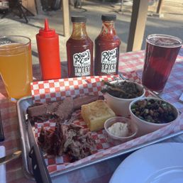 Two meat bbq platter Two meat bbq platter