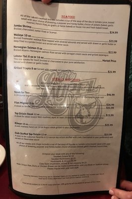 Menu photo 7 Laurel Supper Club New Richmond, WI