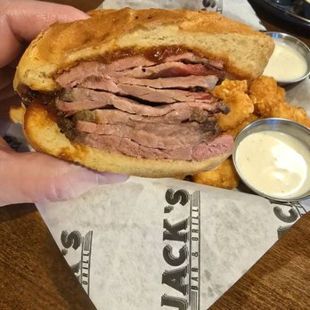 Jack's Bar & Grill - Tri-Tip Sandwich - generous portion of smoky Tri-Tip on a toasted hoagie. - American Near Me - Templeton, California
