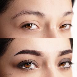Ombré powder brows