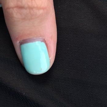 Green Nails and Spa - So sad. At least 2-3 air bubbles on each of my nails. My pedicure didn't have this issue. - Day Spas Near Me - Park Ridge, Illinois