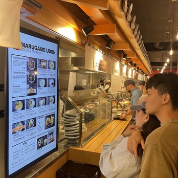 Marugame Udon - Menu at the front of line - Japanese Near Me - Costa Mesa, California Marugame Udon - Menu at the front of line - Japanese Near Me - Costa Mesa, California