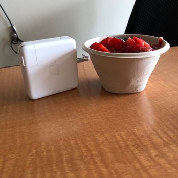 Superfruit Republic- Central Park - Açaí bowl compared to small charger - Juice Bars & Smoothies Near Me - Denver, Colorado
