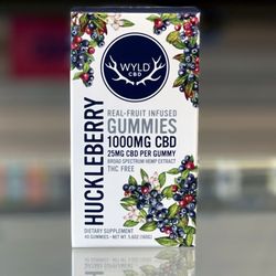 Snohomish Vape & Brew - Wyld Broad Spectrum CBD Gummies Huckleberry Flavored