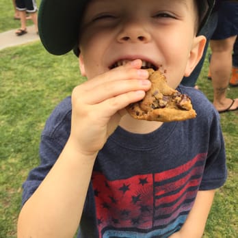 The Batter Up Bakery - Loving his chocolate chip cookie! - Desserts Near Me - Temecula, California
