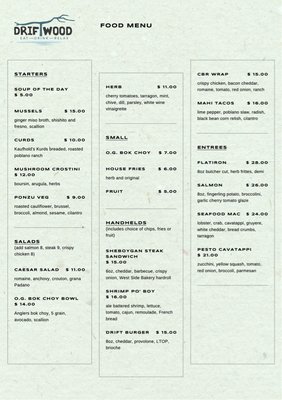 Menu photo 6 Driftwood South Pier Sheboygan, WI
