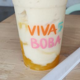 Pina Colada with Mango Jelly Pina Colada with Mango Jelly