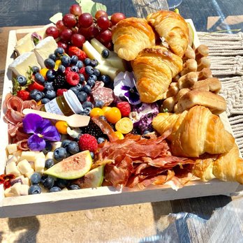 Beyond the Sip - a platter of fruit and croissants - Wine Tasting Classes Near Me - Temecula, California