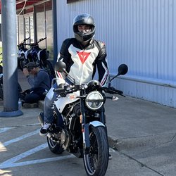 Lone Star Yamaha Husqvarna - On my 2022 Husqvarna Vitpilen 401 at Lone Star Yamaha.