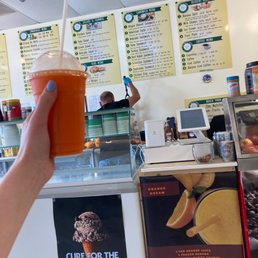 Orange carrot juice