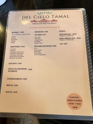 Menu photo 4 Del Cielo Tamales Tucson, AZ