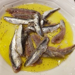 Scialati - Fresh Sardines in Olive Oil and Lemon- amazing. Served like sushi.