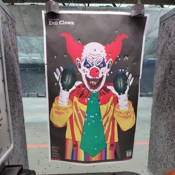 Marksman Indoor Range - Clown target - Gun/Rifle Ranges Near Me - South Houston, Texas