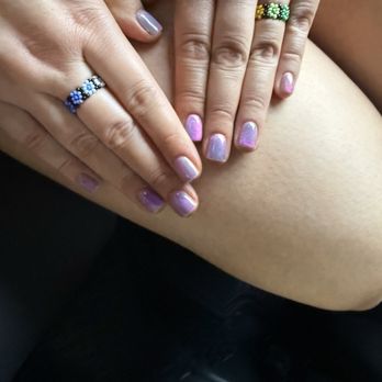 Vale Nails - Cat eye manicure w builder gel - Eyebrow Services Near Me - Campbell, California