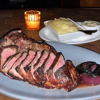 Bowery Meat Company - 100 Day Dry Aged Double NY Strip 34oz and Whipped Potato - Steakhouses Near Me - New York, New York