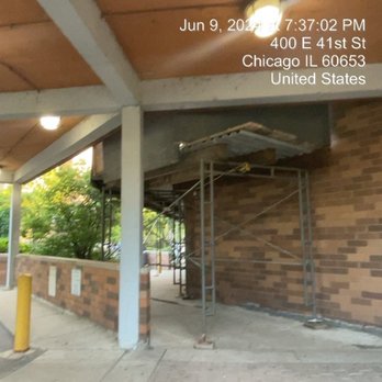 Paul G Stewart - Scaffolding has been here over two years - Chicago, Illinois