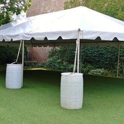 Best Price Tent Rental - 20X40 frame tent with water barrels