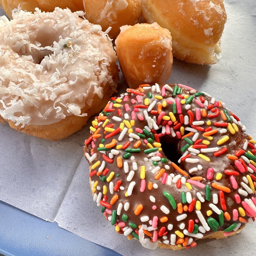 Happy Donuts - Sprinkle donut, glazed, coconut, crueler, donut holes - Donuts Near Me - San Francisco, California Happy Donuts - Sprinkle donut, glazed, coconut, crueler, donut holes - Donuts Near Me - San Francisco, California