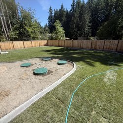 We do it 4 less - Fresh new sod after we leveled and curbzilla pored new curbs