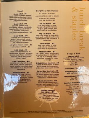 Menu photo 3 Sophie's Kitchen Billings, MT
