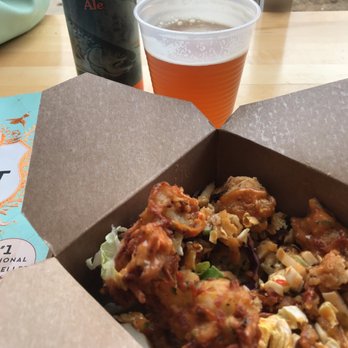 The Pub Chip Shop - Thai Chili Boxty Tot Box with a Bell's Two Hearted - British Near Me - Pittsburgh, Pennsylvania The Pub Chip Shop - Thai Chili Boxty Tot Box with a Bell's Two Hearted - British Near Me - Pittsburgh, Pennsylvania