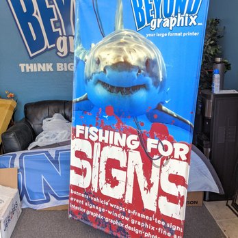 Beyond Graphix - Banner with banner stand - Signmaking Near Me - Chandler, Arizona